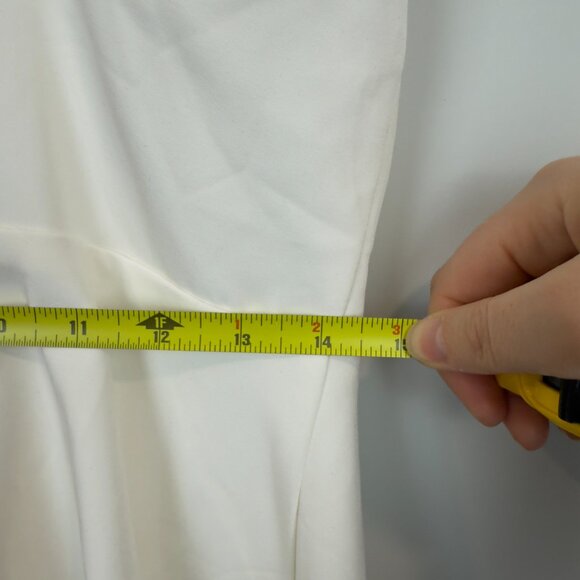 Lulus Divine Darling White Ruffled Skater Dress, Size L - Picture 9 of 10